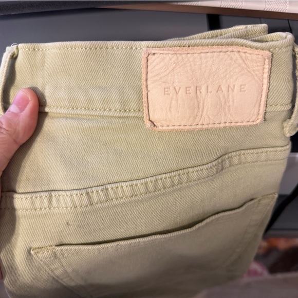 Everlane The Way High Jean Women's Green Raw Hem High Rise Cropped - Picture 4 of 5